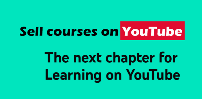 Sell courses on Youtube
