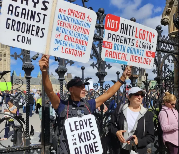 Massive Protest in Canada Against LGBT and Queer Ideology in Schools